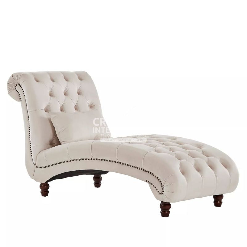 Modern Adalia Wooden Settee | Lounger | 5 Colours Available CRUZ INTERNATIONAL