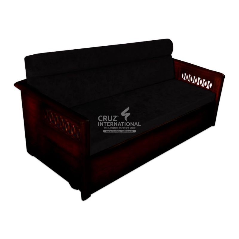 Josefina Evergreen Sofa Cum Bed Teakwood CRUZ INTERNATIONAL