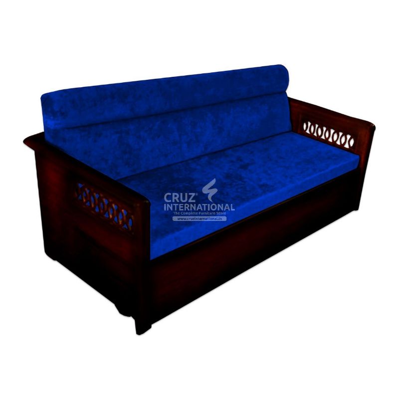 Josefina Evergreen Sofa Cum Bed Teakwood CRUZ INTERNATIONAL