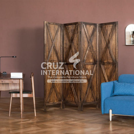 Ever Green Bernabe Wooden Partition | Divider | 2 Finish Available CRUZ INTERNATIONAL