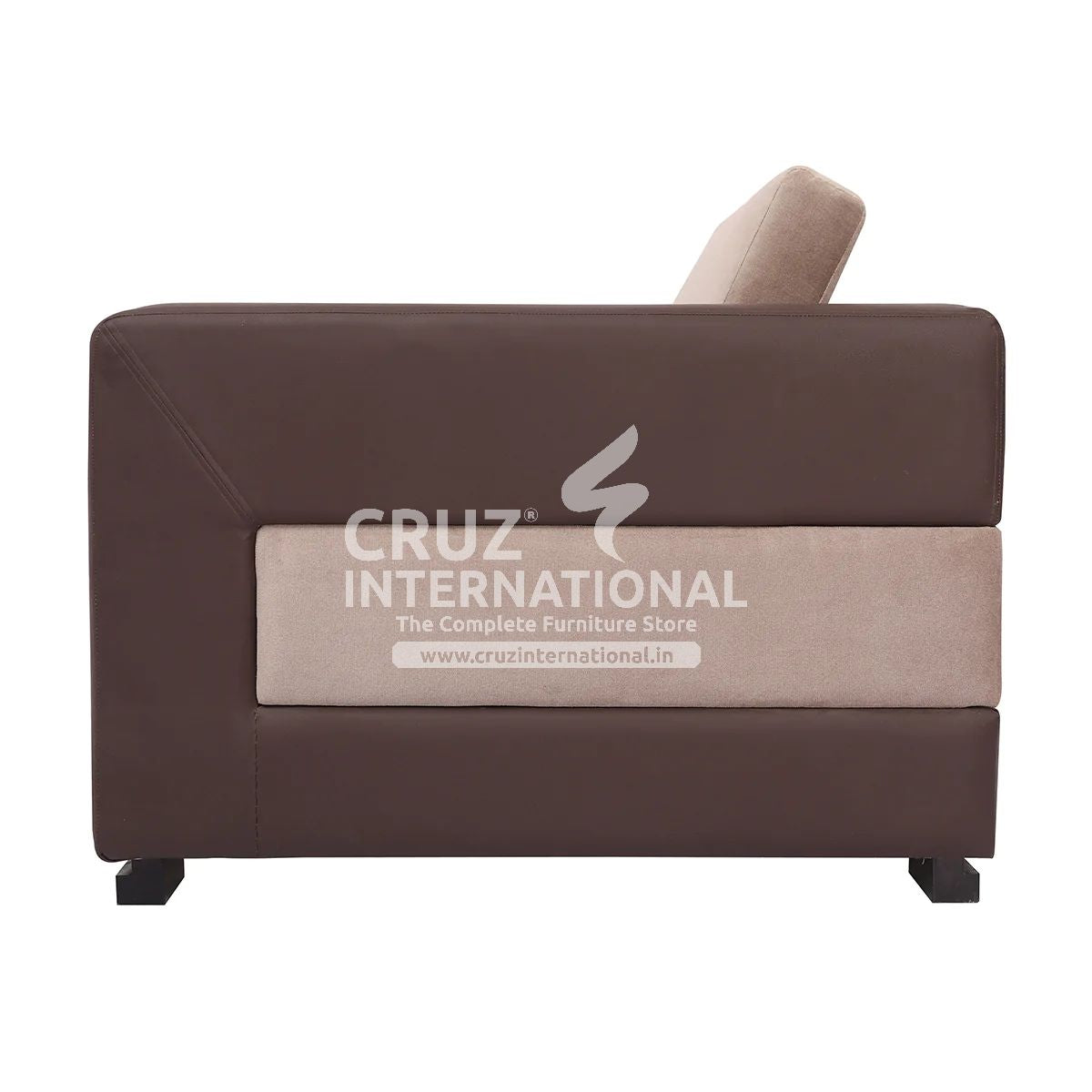 German Style Raque Single Cum Sofa | 1 Seaters | 2 in 1 CRUZ INTERNATIONAL