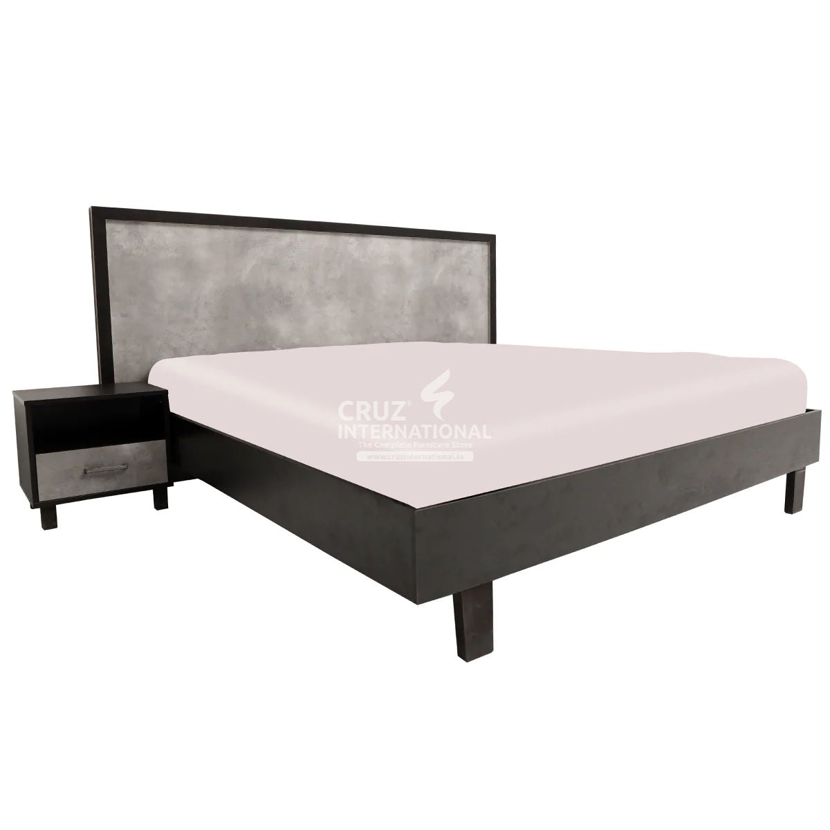 Modern Ariana Classic Gaia Bed | 2 Sizes Available | with Side table CRUZ INTERNATIONAL