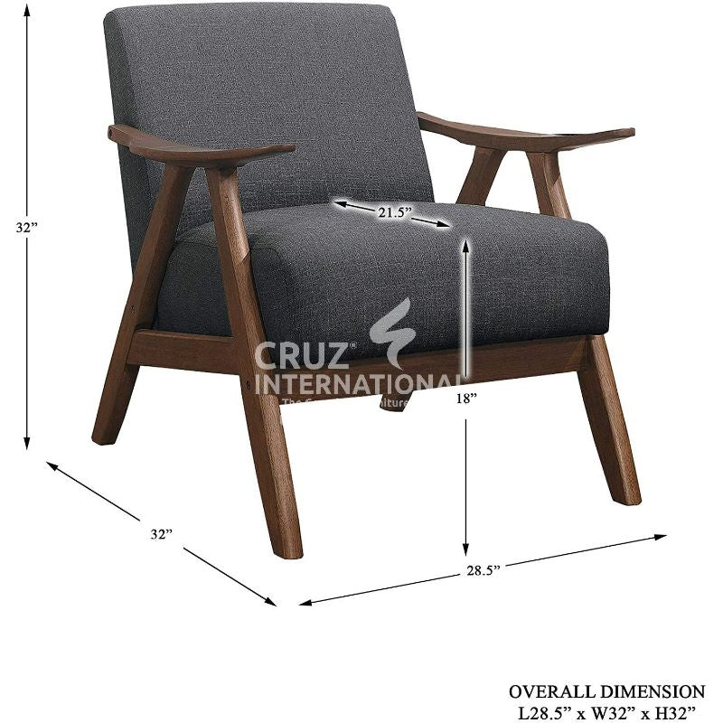 Modern Angela Living Room Chair | 5 Colours Available CRUZ INTERNATIONAL