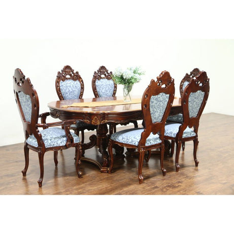 Classic Guadalupe Dinning Table | Standard | Chair 6 CRUZ INTERNATIONAL