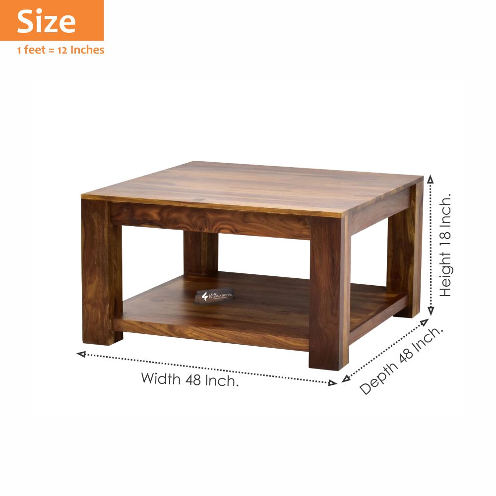 Console Layla Table | Solid Wood | Square CRUZ INTERNATIONAL