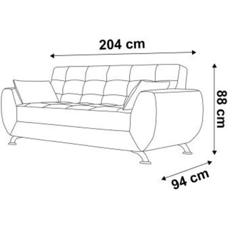Solid Wood 2+3 Seater Sofa Set CRUZ INTERNATIONAL