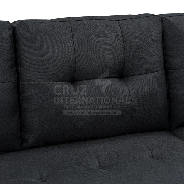 Modern Mariana Sofa Set | L Shape | Black CRUZ INTERNATIONAL