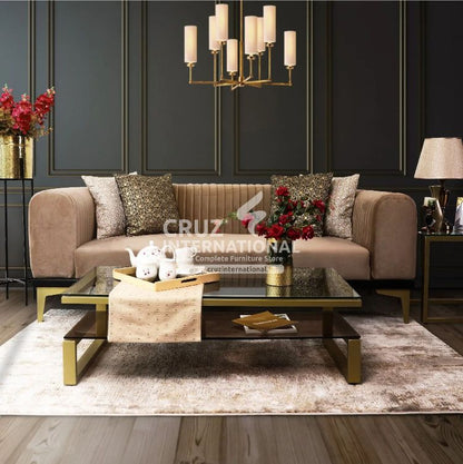 Master Liliana Art Style Raque Sofa | 3 Seaters | 2 Colours Available CRUZ INTERNATIONAL
