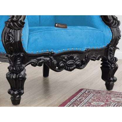Maharaja Aloisa Chair | Solid wood | Velvet CRUZ INTERNATIONAL