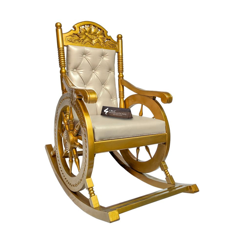 Premium Isabella Rocking Chair | Golden | 7 Colours Available CRUZ INTERNATIONAL