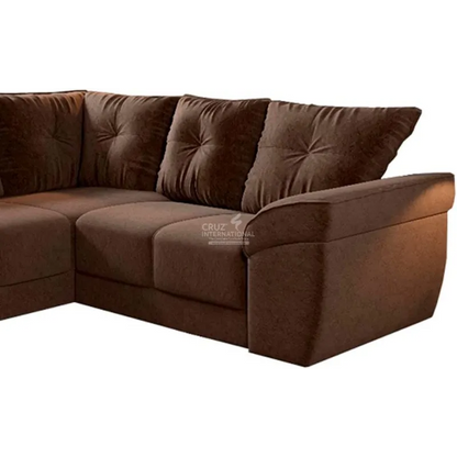 CRUZ Round Sofa: Comfortable and Stylish 5-Seater Solid Wood Design CRUZ INTERNATIONAL