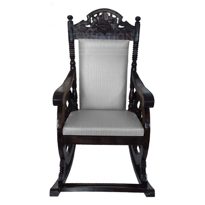 Evergreen Minerva Rocking Chair | Walnut | 12 Colours Available CRUZ INTERNATIONAL