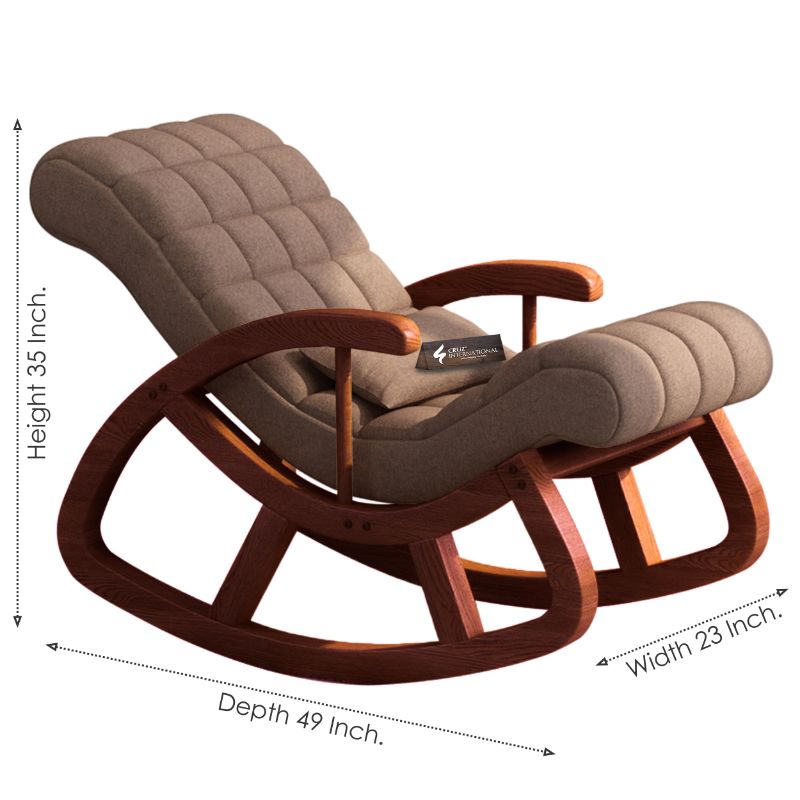 Premium Nice Avocado Rocking Chair | Natural | 11 Colours Available CRUZ INTERNATIONAL