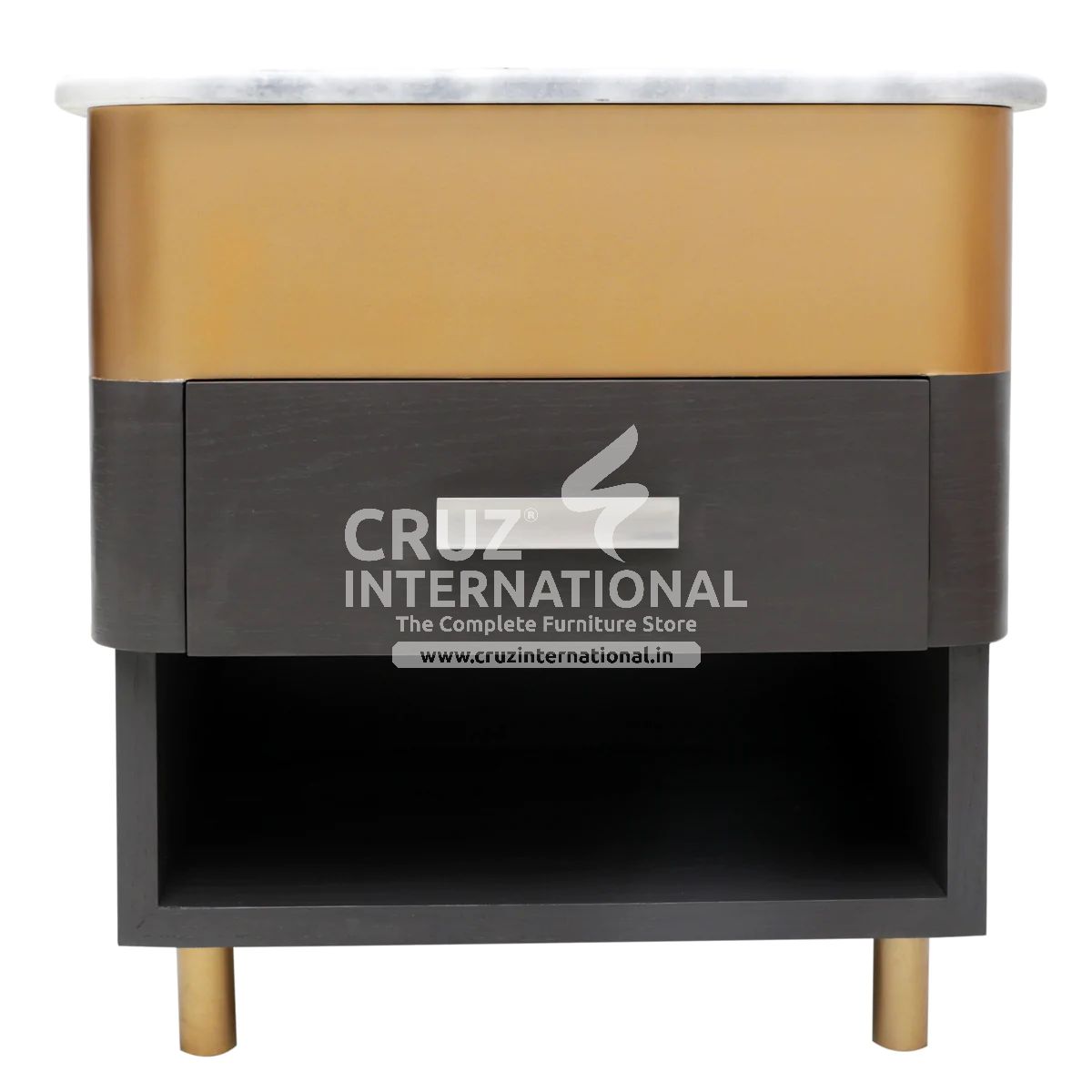 Modern Thiago Classic Gaia Bed | 2 Sizes Available | with Side table CRUZ INTERNATIONAL