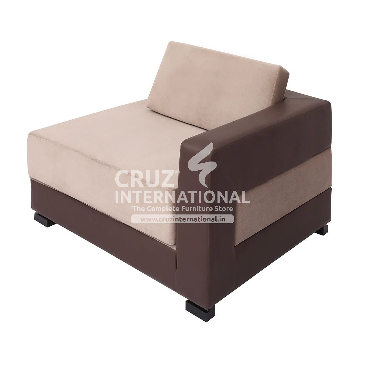 German Style Raque Single Cum Sofa | 1 Seaters | 2 in 1 CRUZ INTERNATIONAL