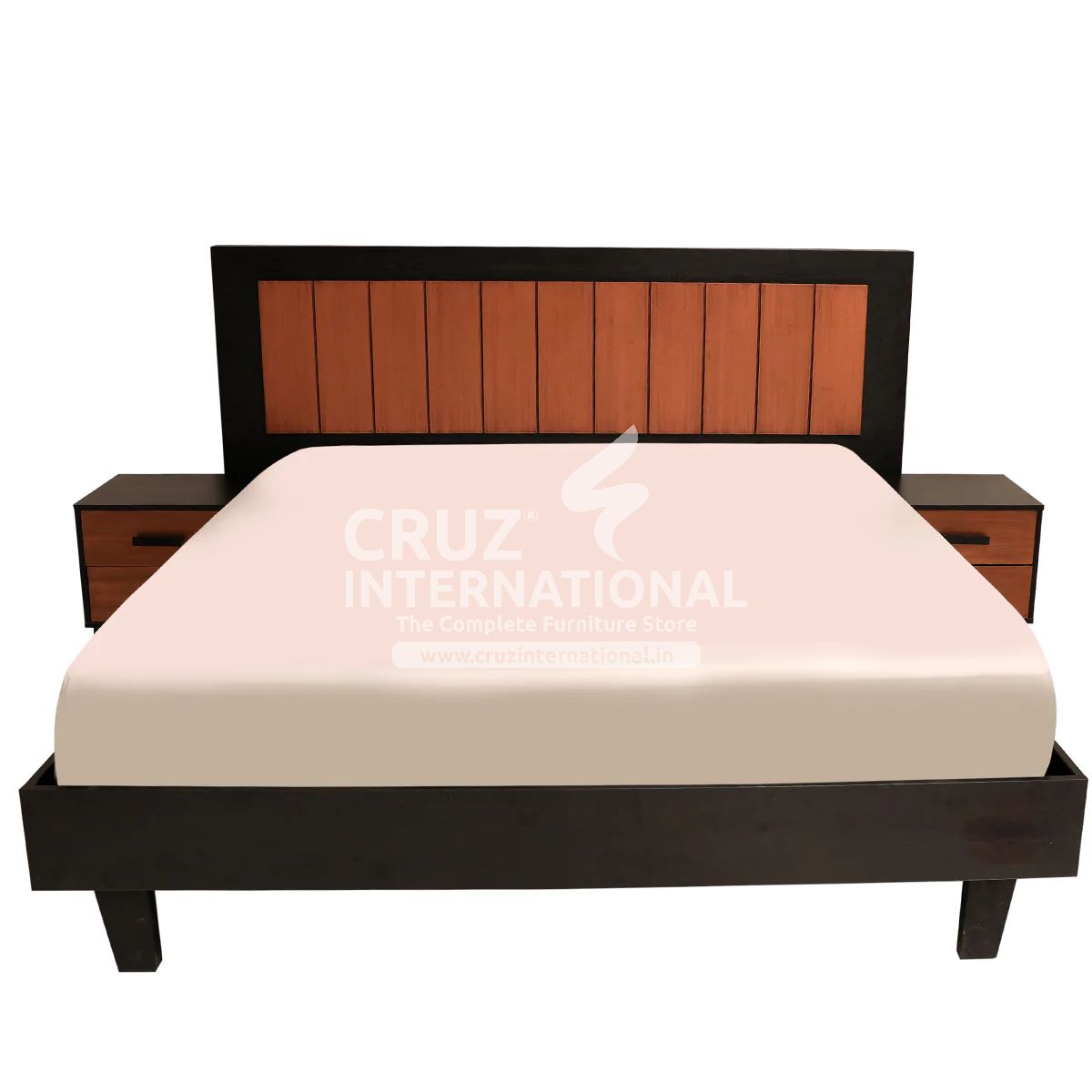 Modern Adriana Classic Gaia Bed | 2 Sizes Available | with Side table CRUZ INTERNATIONAL