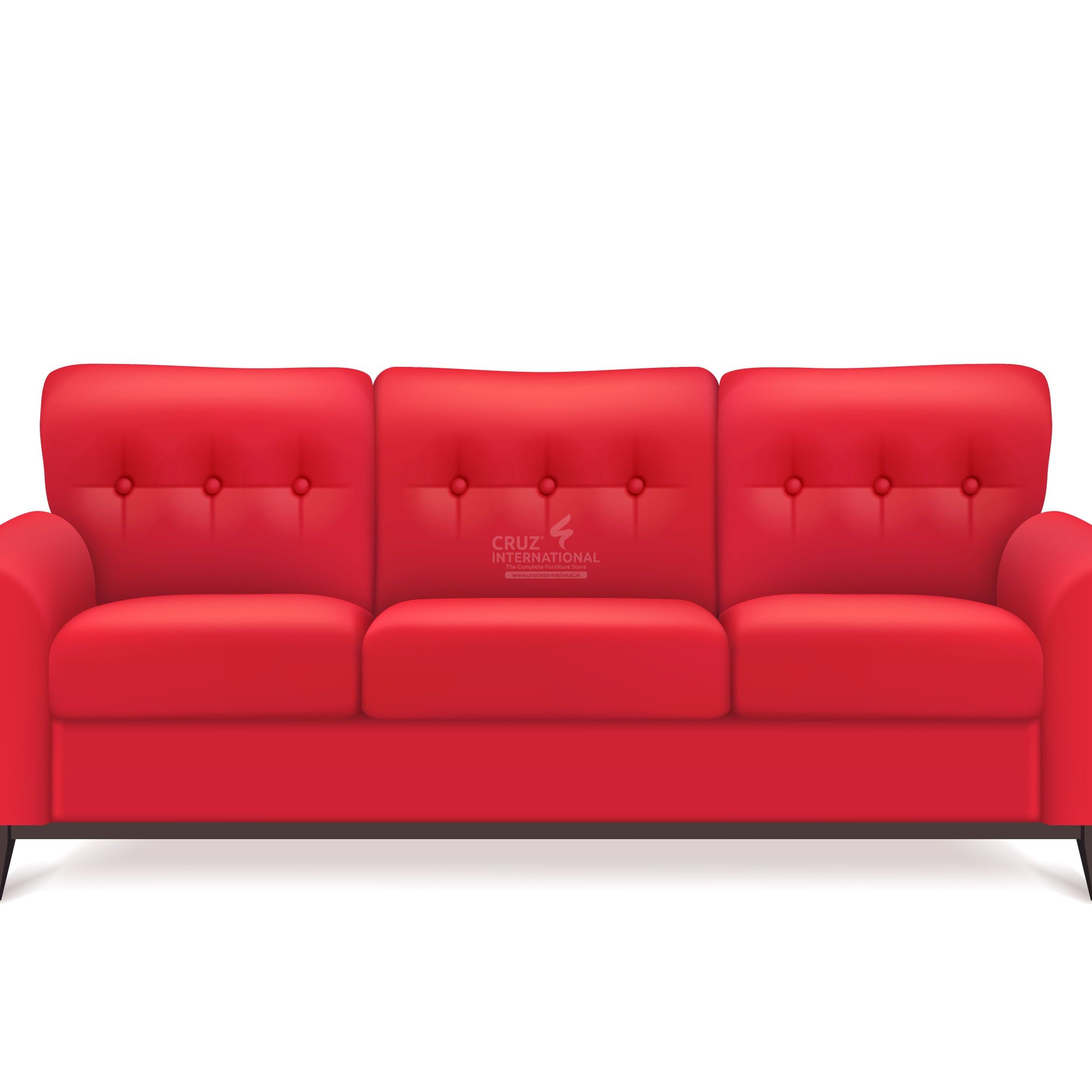 Modern Valentín Sofa Set | Red CRUZ INTERNATIONAL