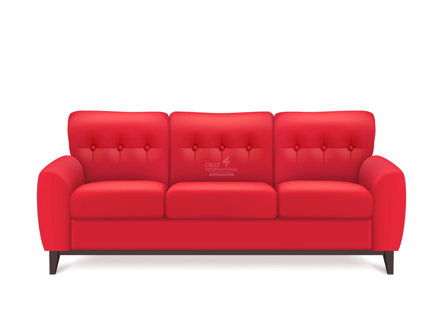 Modern Valentín Sofa Set | Red CRUZ INTERNATIONAL