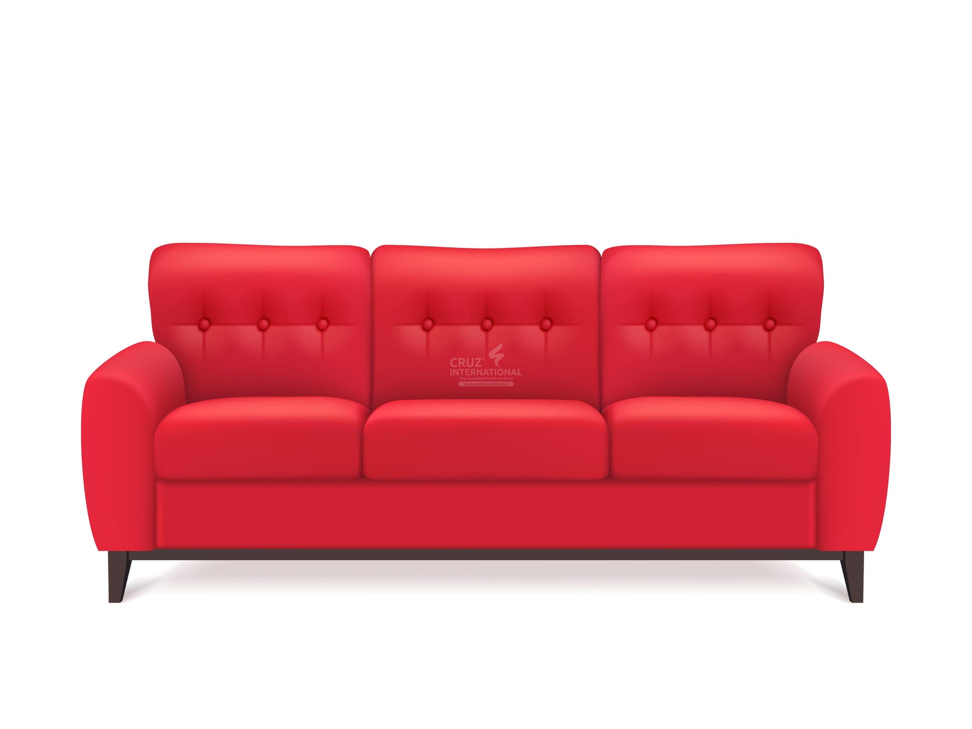 Modern Valentín Sofa Set | Red CRUZ INTERNATIONAL