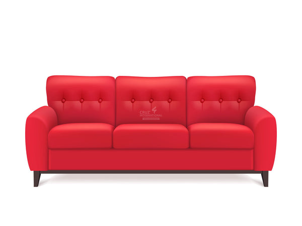 Modern Valentín Sofa Set | Red CRUZ INTERNATIONAL