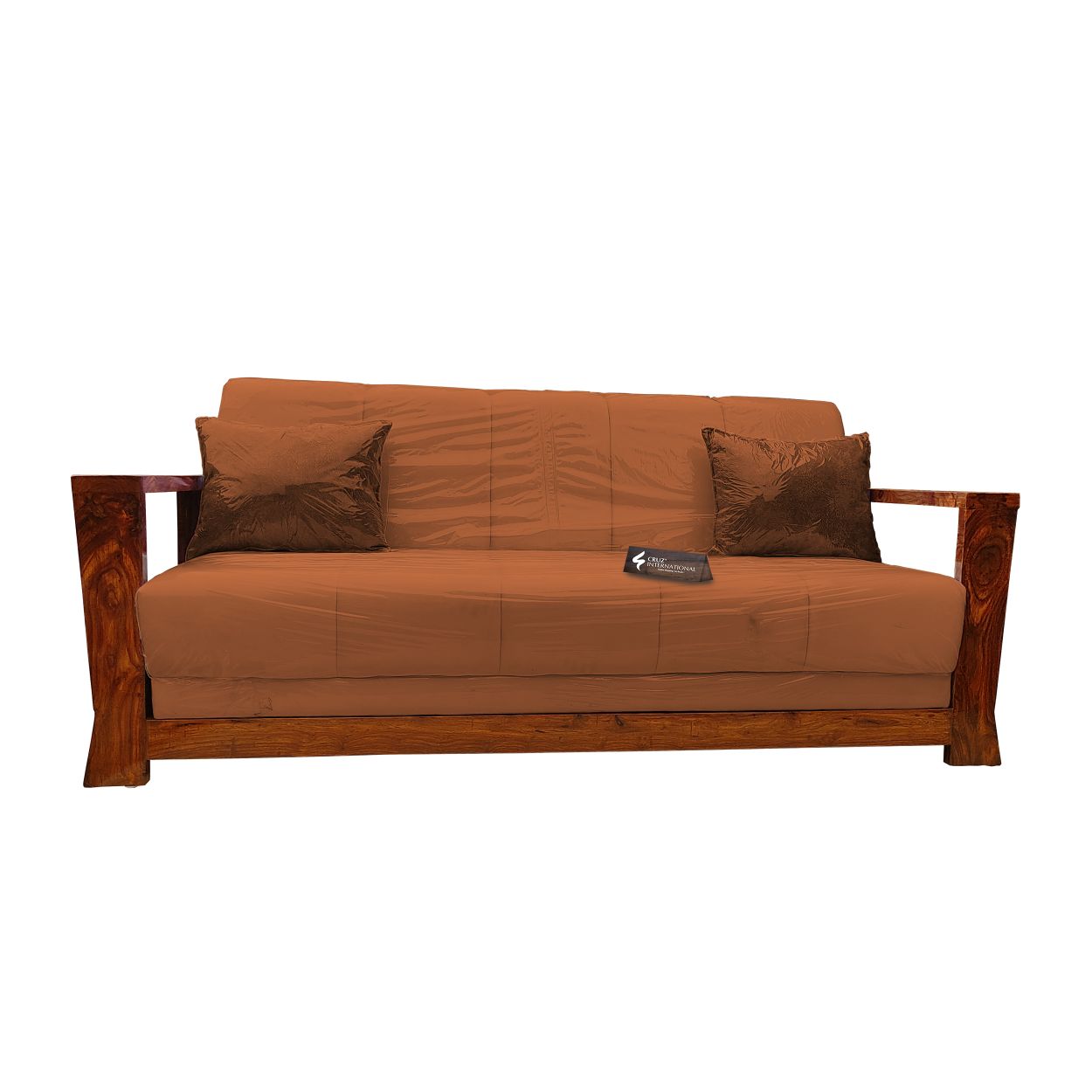 Natural Alejandra Style Sofa | Rosewood | 13 Colours Available CRUZ INTERNATIONAL