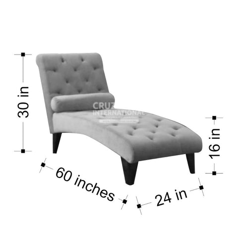 Modern Cesar Wooden Settee & Lounger | 3 Colours Available CRUZ INTERNATIONAL