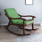 Premium Ralph House Rocking Chair | Rosewood | 13 Fabric Colour Available CRUZ INTERNATIONAL