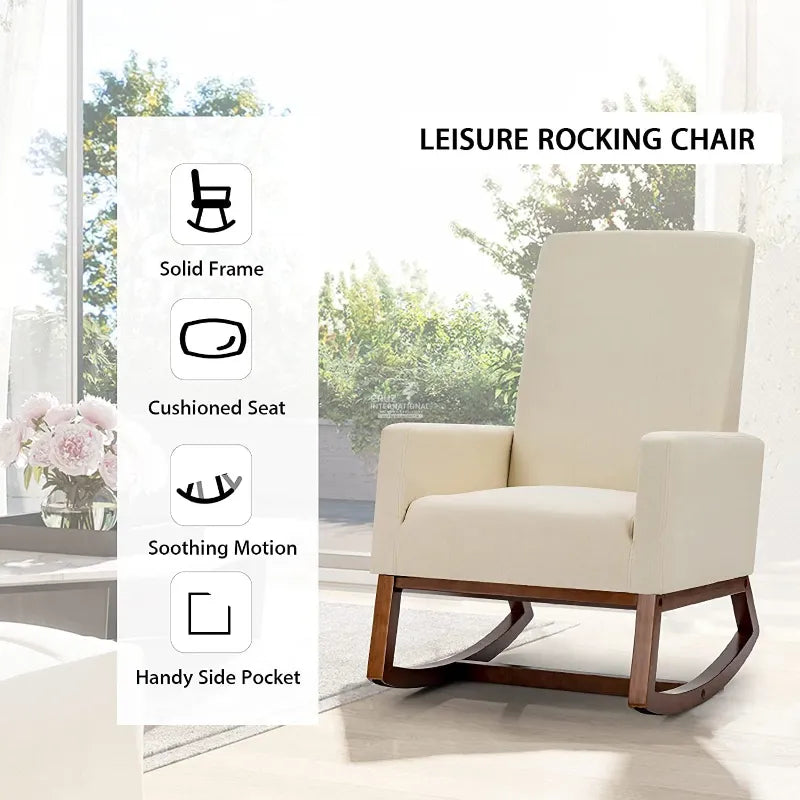 Premium Modern Rocking & Living Room Chair CRUZ INTERNATIONAL