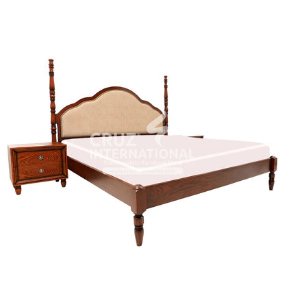 Modern Antonia Classic Gaia Bed | 2 Sizes Available | with Side table CRUZ INTERNATIONAL