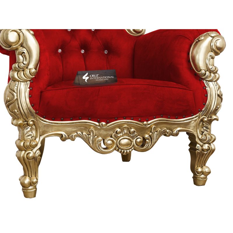 Maharaja Josefine Chair & Single Sofa | Solid Wood CRUZ INTERNATIONAL