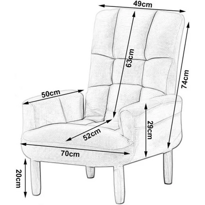 Arm John Chair | 4 Colors Available CRUZ INTERNATIONAL