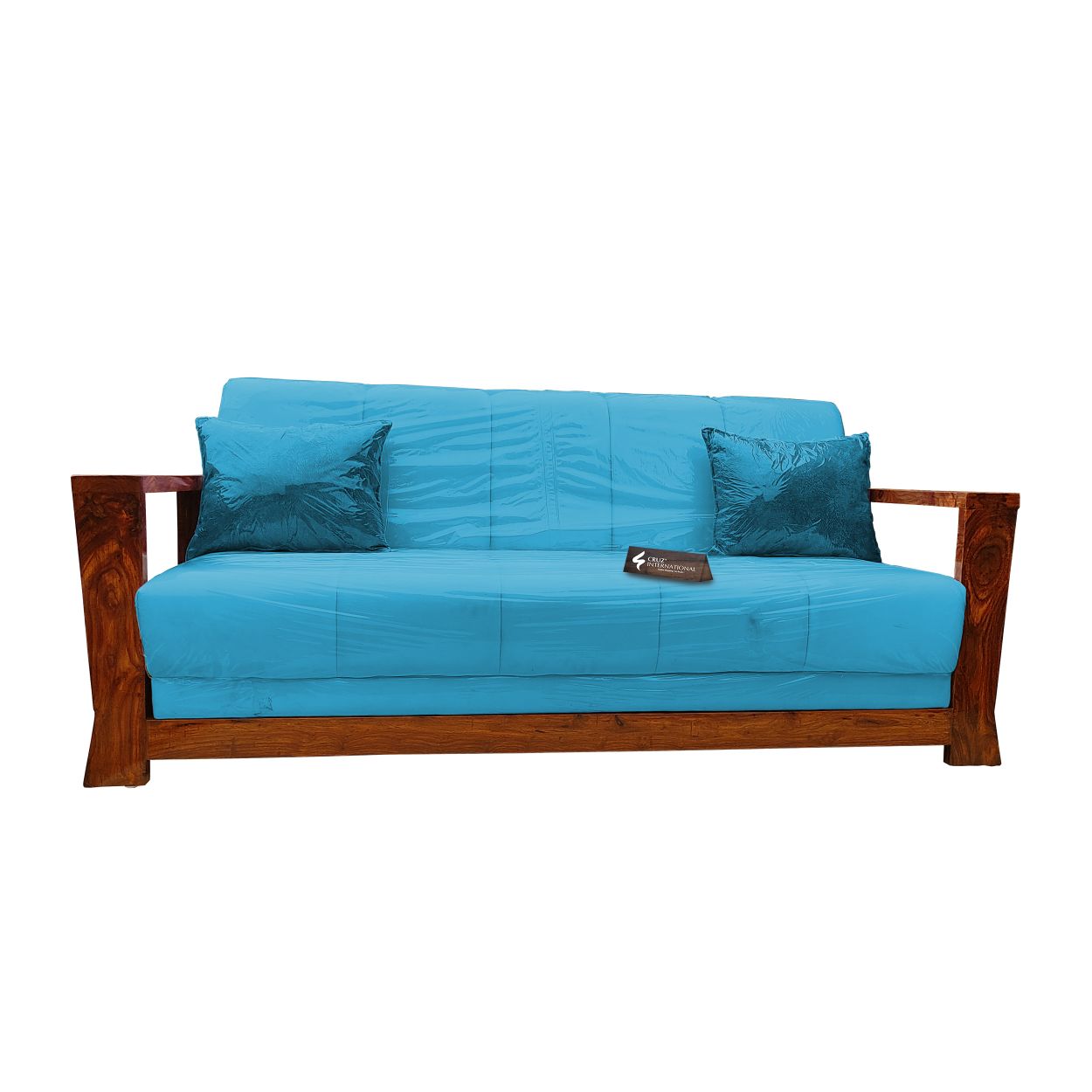 Natural Alejandra Style Sofa | Rosewood | 13 Colours Available CRUZ INTERNATIONAL