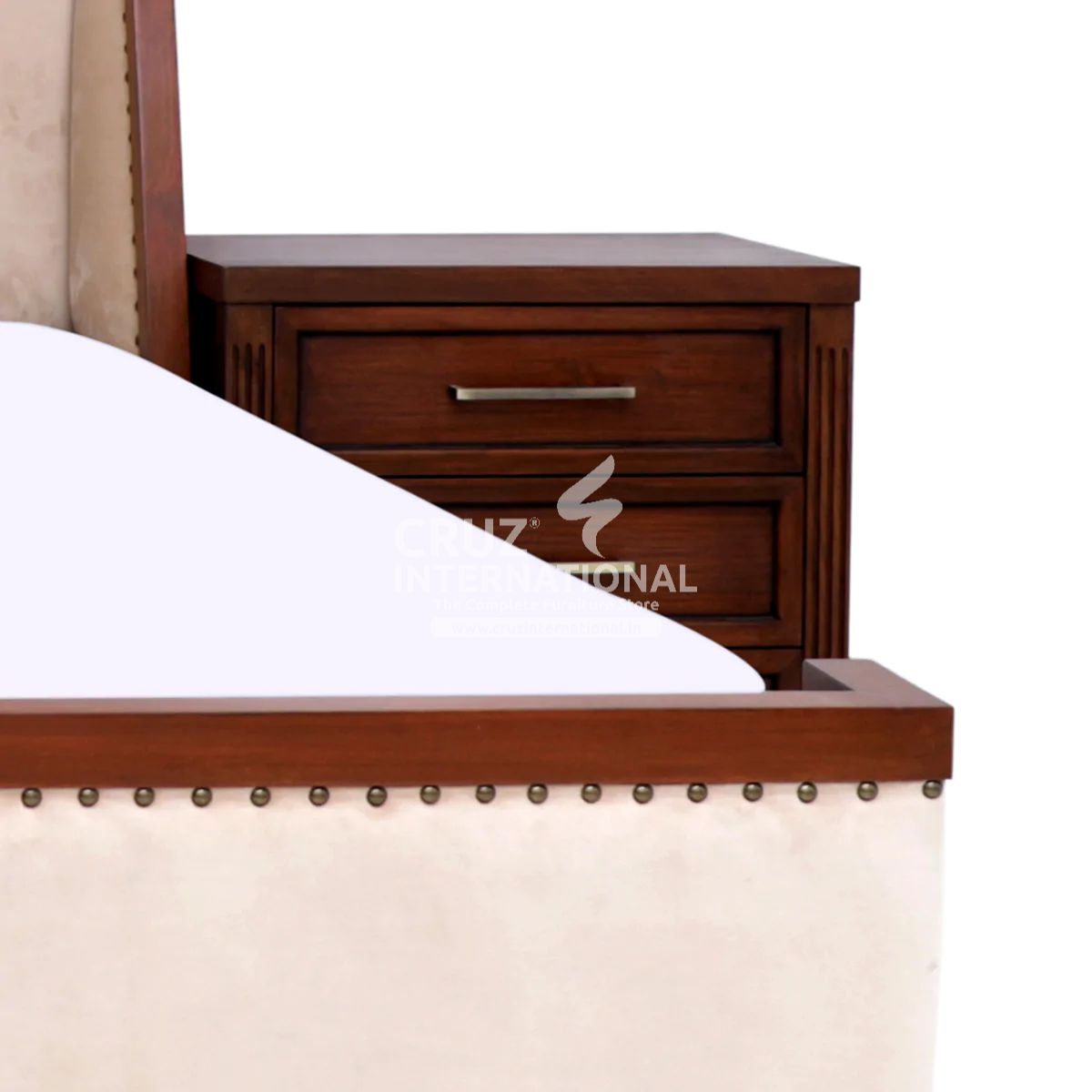Catalina Bed Combo Pack | 1 Queen Size Bed + Dressing Table + 2 Side Table CRUZ INTERNATIONAL