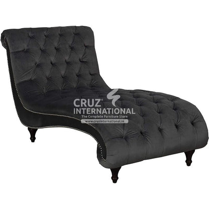 Modern Adalia Wooden Settee | Lounger | 5 Colours Available CRUZ INTERNATIONAL