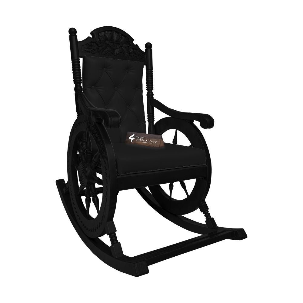 Premium Natalia Rocking Chair | Zet Black| 13 Colours Available CRUZ INTERNATIONAL