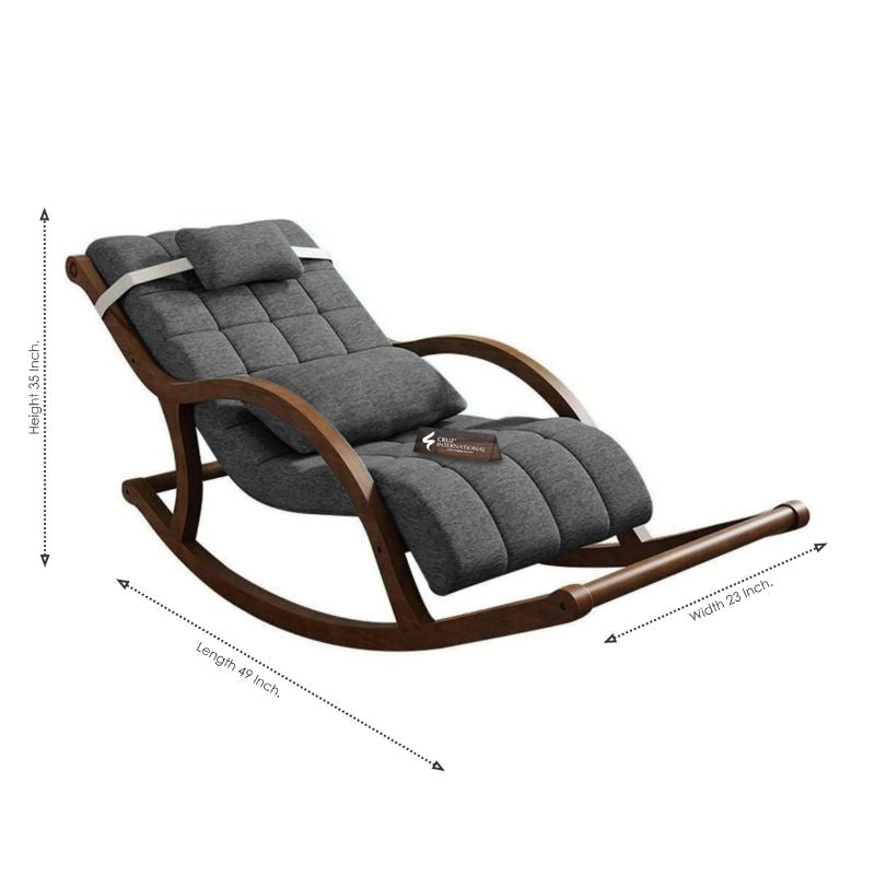 Premium Unique Alejandro Rocking Chair | Rosewood | 11 Colours Available CRUZ INTERNATIONAL