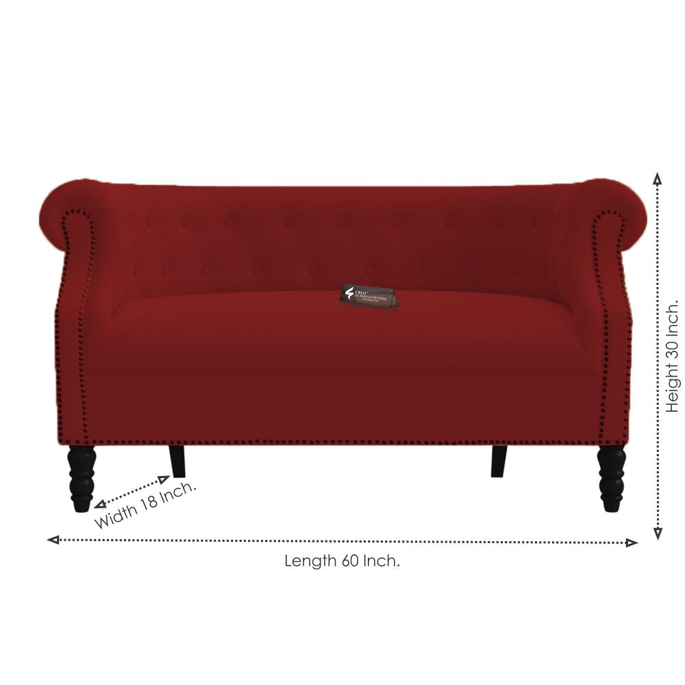 Premium Antonia Sofa & Sette | Solid Wood | 7 Colours Available CRUZ INTERNATIONAL