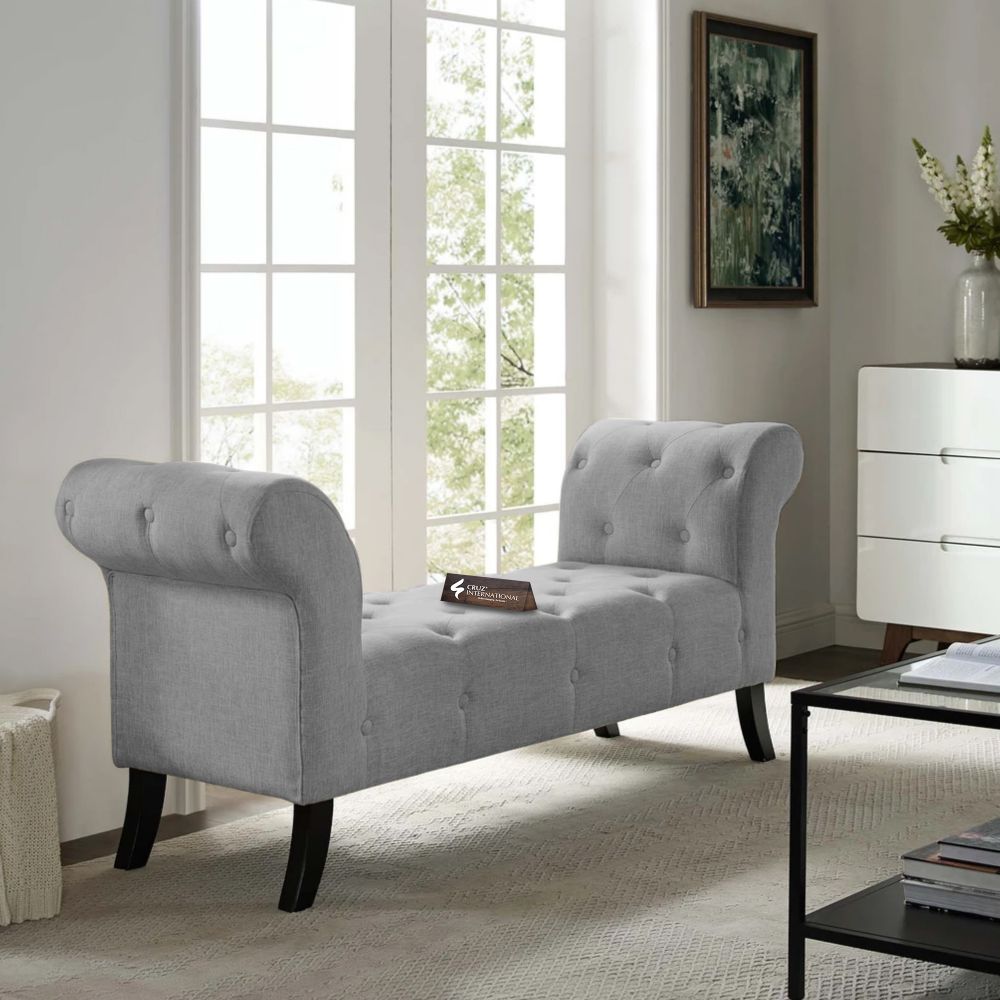 Premium Rowan Bench & Sette | Solid Wood | 10 Colours Available CRUZ INTERNATIONAL
