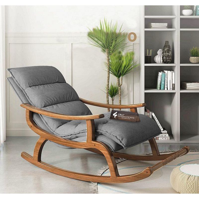 Premium Fiske Comfort Rocking Chair | Rosewood | 11 Colours Available CRUZ INTERNATIONAL