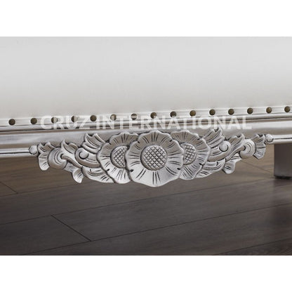 Classic Emilio Carving Settee | Standard CRUZ INTERNATIONAL