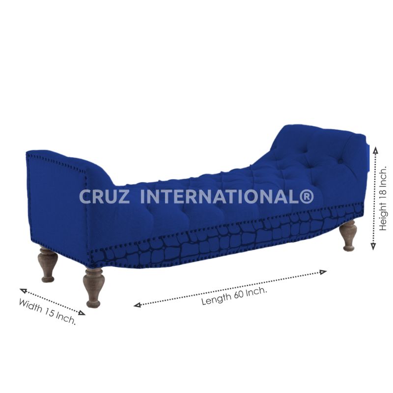 Premium Myles Bench & Sette | Solid Wood | 14 Colours Available CRUZ INTERNATIONAL