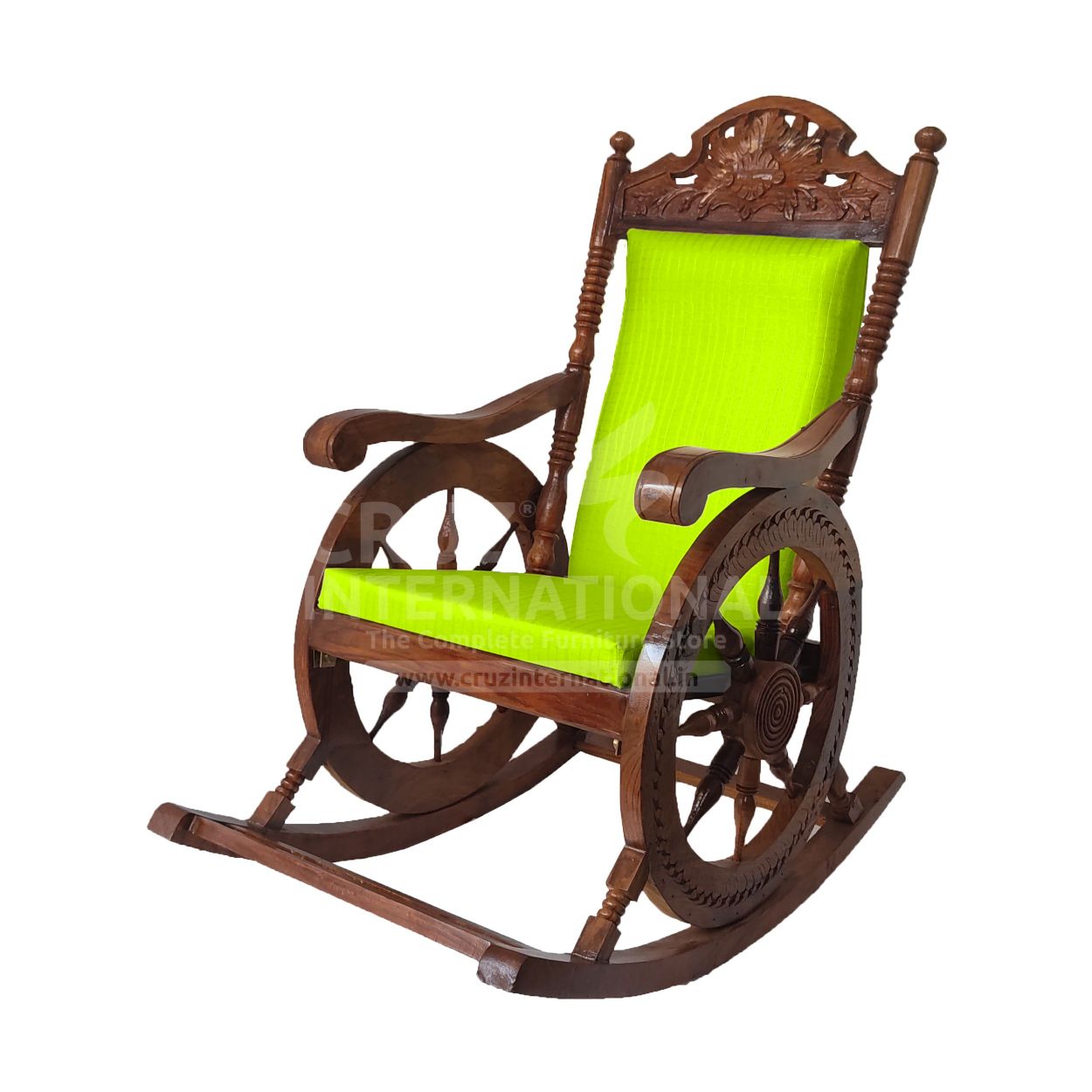 Evergreen Luna Rocking Chair | Natural | 12 Colurs Available CRUZ INTERNATIONAL
