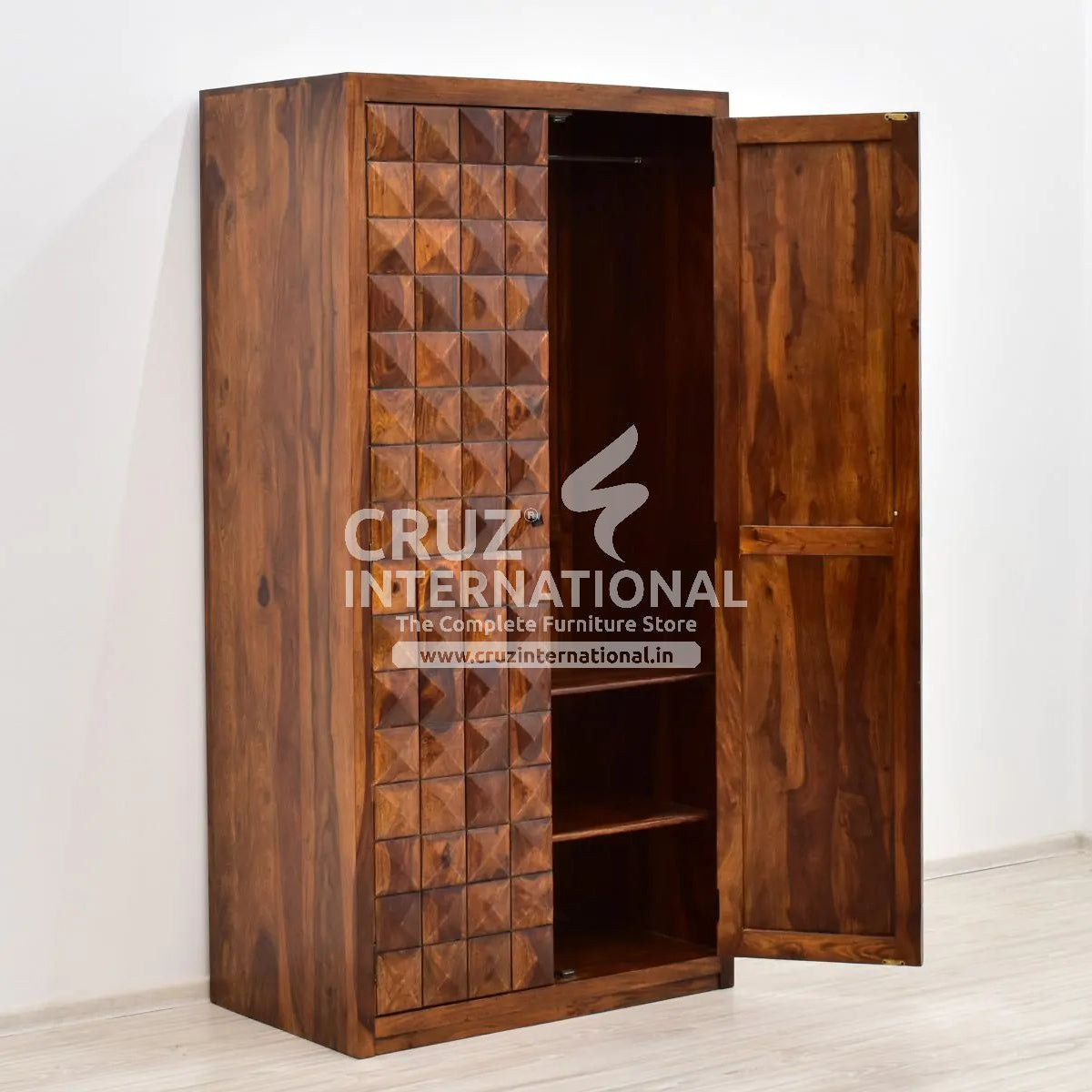 Classic Cruz Almirah & Wardrobe | Standard | Brown CRUZ INTERNATIONAL