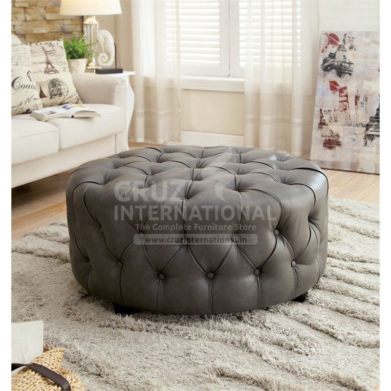 Modern Cortez Ottoman & Stool | Standard CRUZ INTERNATIONAL