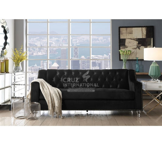 Modern Franco Sofa Set | Black CRUZ INTERNATIONAL