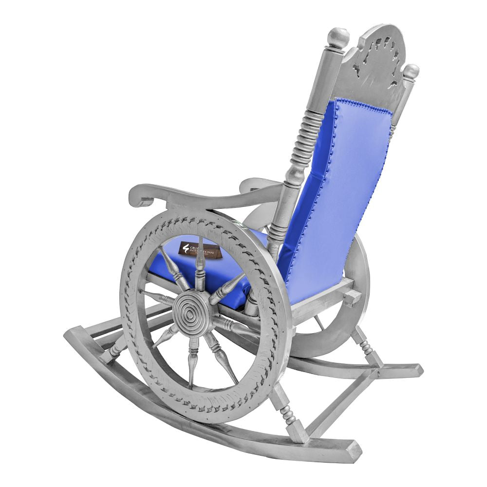 Premium Esmeralda Rocking Chair | Silver | 8 Colours Available CRUZ INTERNATIONAL