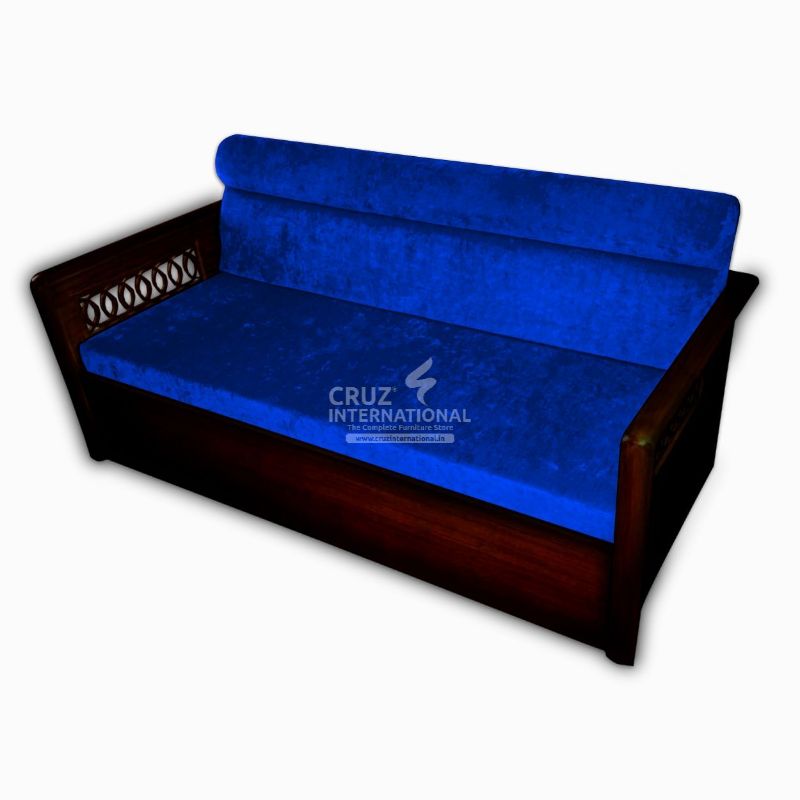 Josefina Evergreen Sofa Cum Bed Teakwood CRUZ INTERNATIONAL
