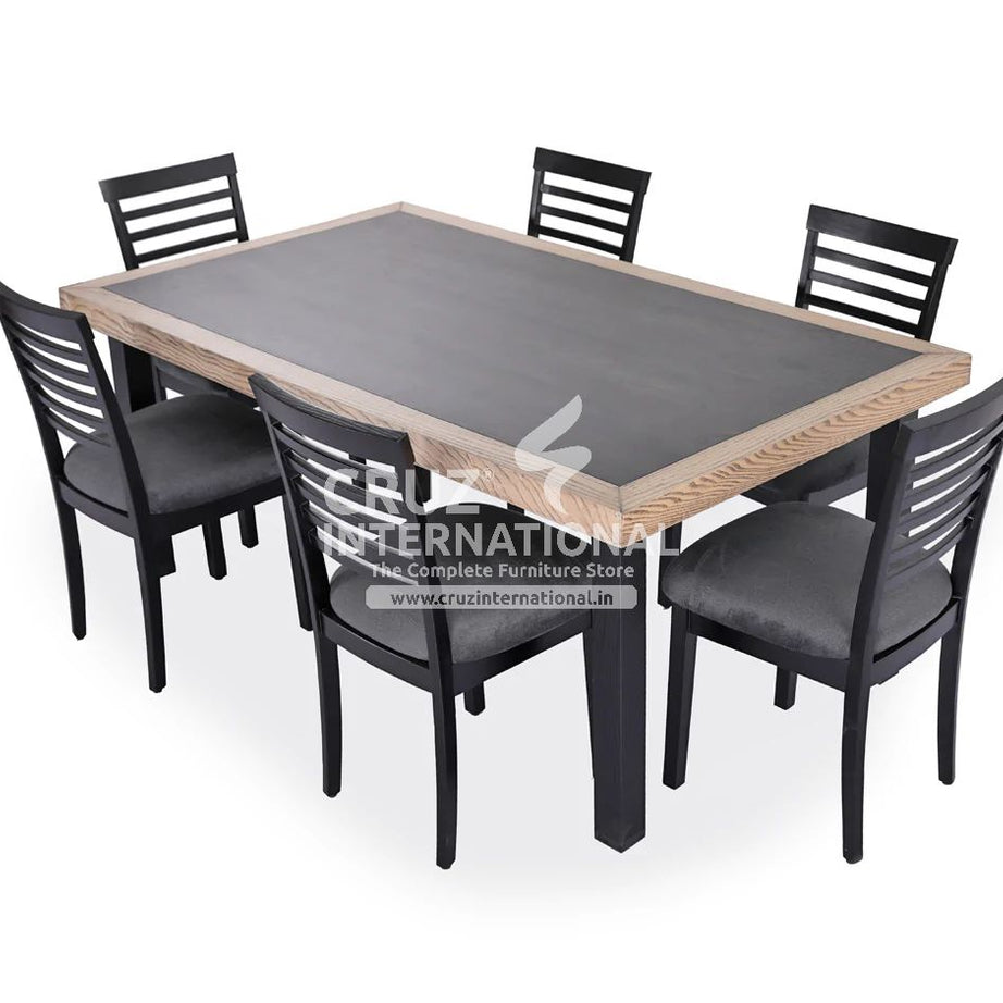 Classic Oscar Benito Wooden Dinning Table | 6 Chairs & 1 Table CRUZ INTERNATIONAL
