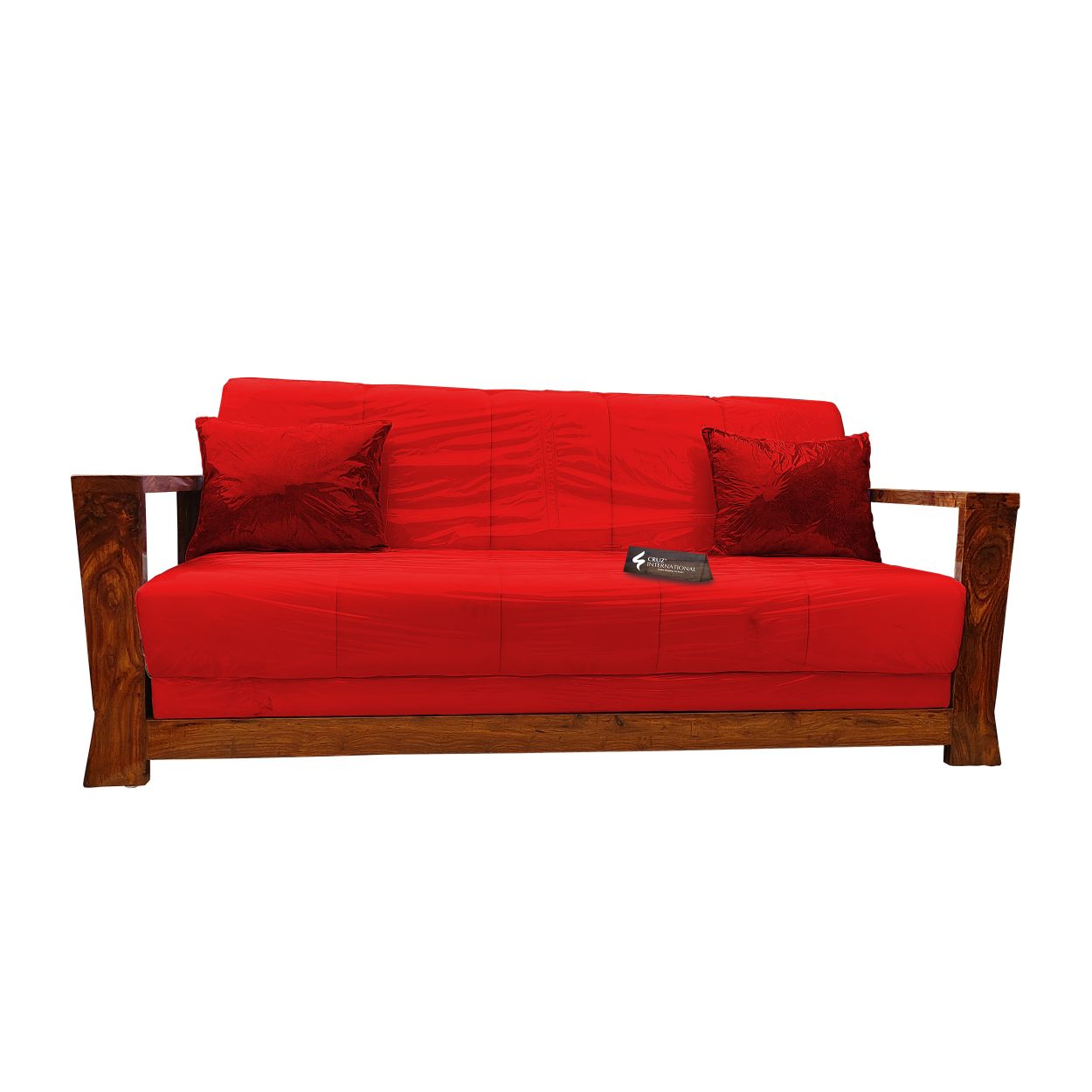 Natural Alejandra Style Sofa | Rosewood | 13 Colours Available CRUZ INTERNATIONAL