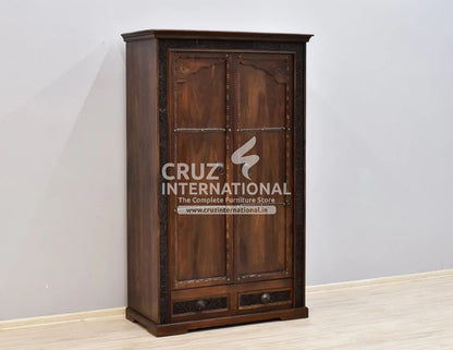 Classic Elisa Almirah & Wardrobe | Standard | Brown CRUZ INTERNATIONAL